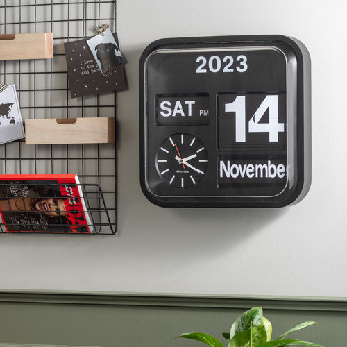 Orologio contemporaneo - Big Flip - KARLSSON CLOCKS - a muro / analogico / in PVC