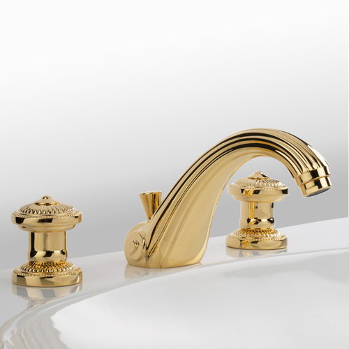 Miscelatore doppio comando per lavabo - C40-1301 BONROCHE - Cristal&Bronze - da appoggio / in ottone / da bagno