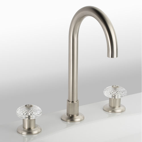 Miscelatore doppio comando per lavabo - C43-1301 &Eacute;L&Eacute;GANCE CLASSIQUE - Cristal&Bronze - da appoggio / in ottone / in nichel
