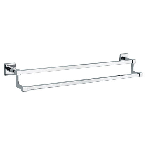 Portasalviette a 2 barre - C01-509 TRANSATLANTIQUE - Cristal&Bronze - da parete / in cromo