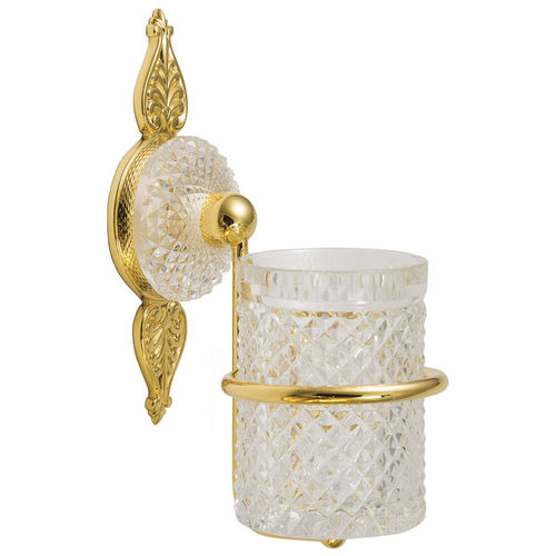 Portaspazzolino contract - C45-521 CYGNE AIL&Eacute; - Cristal&Bronze