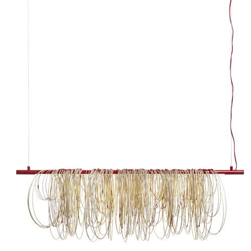 Lampada a sospensione - VOLTIGE - FORESTIER - in rattan / design originale / con cavo
