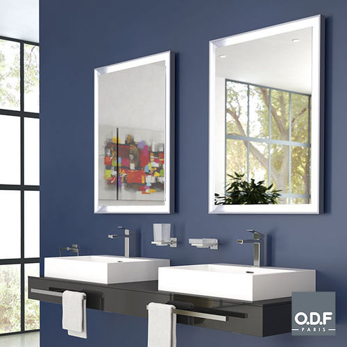 Specchio da bagno a muro - 7155 01 11 - ODF Paris - per hotel / contemporaneo / rettangolare