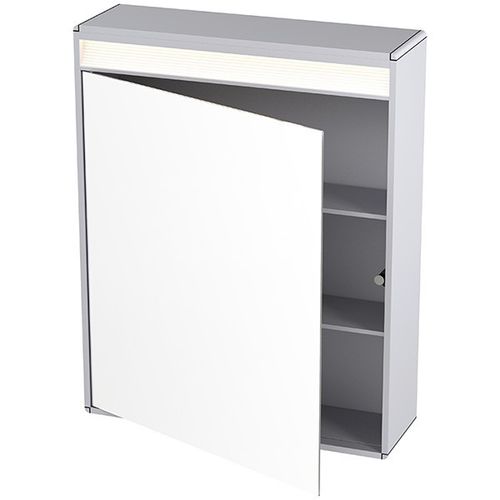 Mobile pensile per bagno con specchio con illuminazione integrata - 8511 11 - ODF Paris - contemporanea / in alluminio / da parete