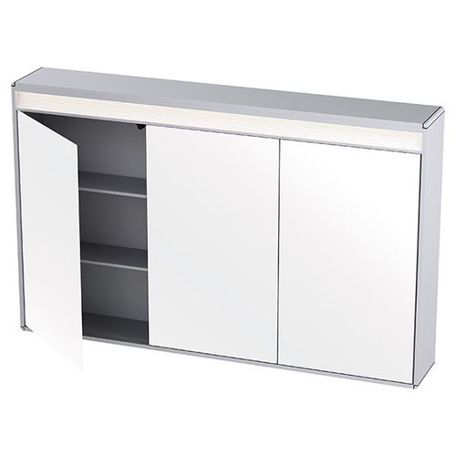 Mobile pensile per bagno con specchio con illuminazione integrata - 8530 11 - ODF Paris - contemporanea / in alluminio / in vetro