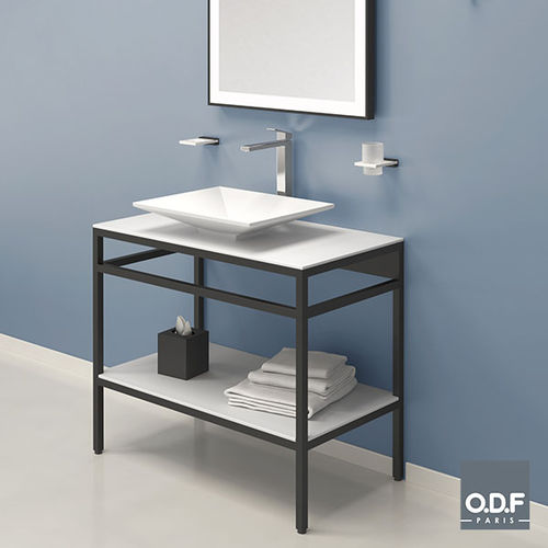 Mobile lavabo da appoggio - 4A090 24 - ODF Paris - in alluminio / in Fenix NTM / contemporaneo