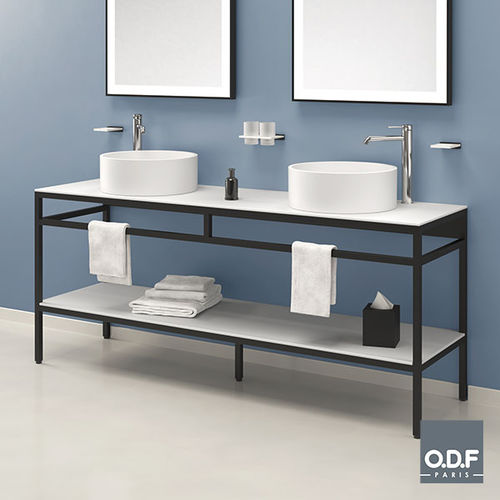 Mobile lavabo doppio - 3A180 24 - ODF Paris - da appoggio / in alluminio / in Fenix NTM