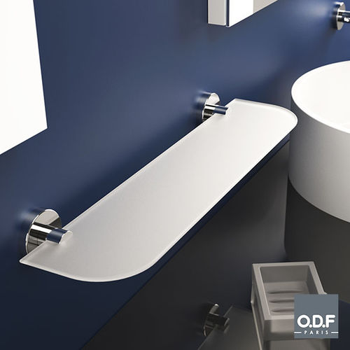 Mensola - 450 01 01 - ODF Paris - contemporaneo / in ottone cromato / in vetro smerigliato