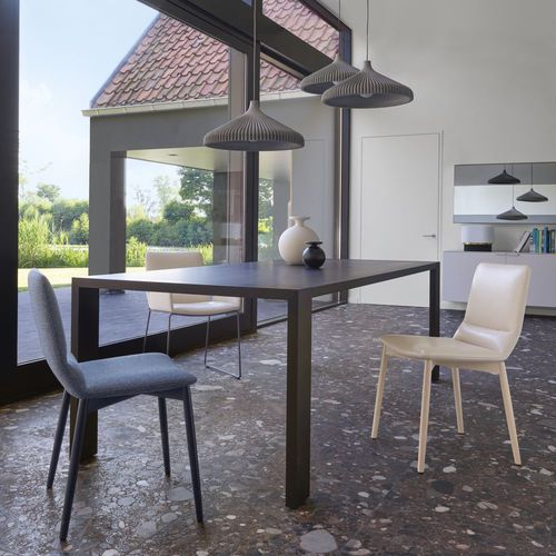 Sedia contemporanea - BEND - CINNA - da interno / in tessuto / in faggio