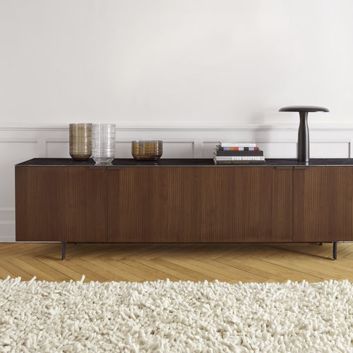 Credenza contemporanea - SELVANS  - CINNA - in noce / in frassino / in ceramica