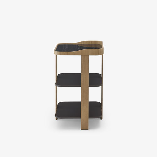Tavolo d'appoggio contemporaneo - POSTMODERNE - CINNA - in legno / in metallo / con supporto in metallo