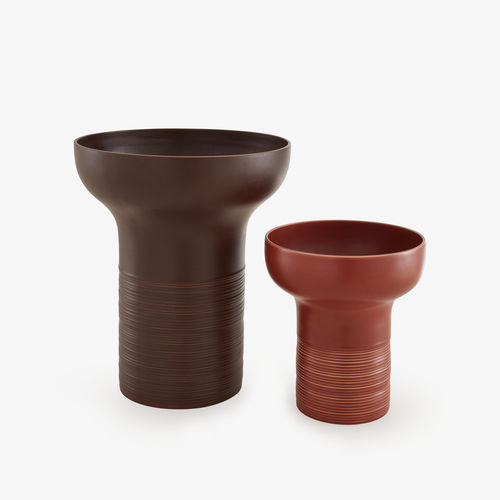 Vaso contemporaneo - EMPREINTES - CINNA - in terracotta / da tavolo / da pavimento