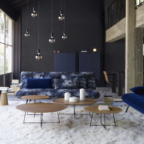 Tavolo d'appoggio contemporaneo - ALBURNI - CINNA - in rovere / in MDF / in acciaio laccato