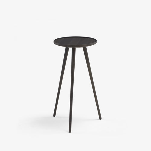 Tavolo d'appoggio contemporaneo - LINDEN - CINNA - in frassino / con supporto in frassino / rotondo
