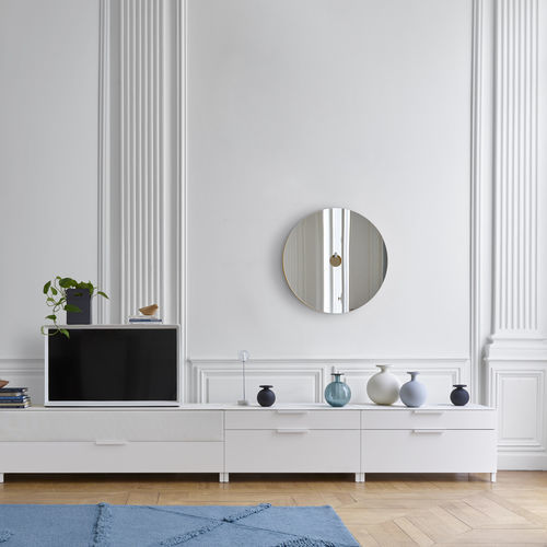 Mobile porta TV contemporaneo - EVERYWHERE - CINNA - hi-fi / in legno / bianco