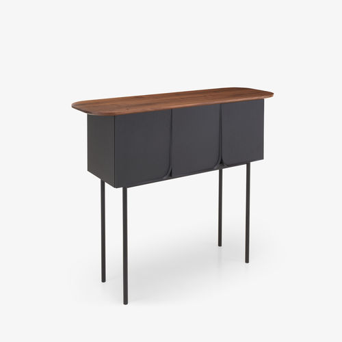 Credenza alta - AUBE - CINNA - con piedi alti / contemporanea / in noce