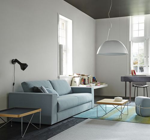 Divano letto - DO NOT DISTURB - CINNA - compatto / contemporaneo / in tessuto