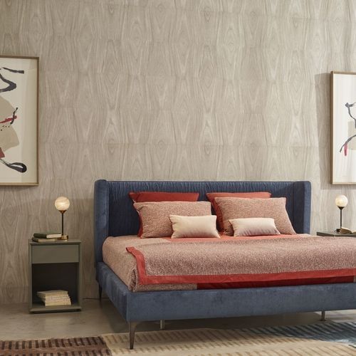 Comodino contemporaneo - INTRALOG - ROCHE BOBOIS - in legno / con supporto in legno / rettangolare