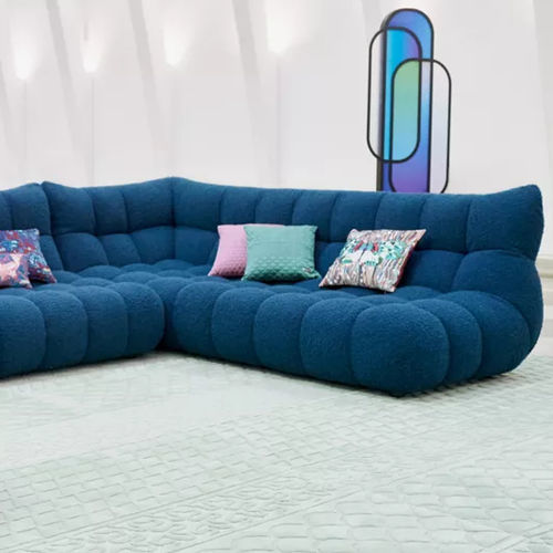 Divano modulare - SETUP - ROCHE BOBOIS - contemporaneo / in tessuto / grigio