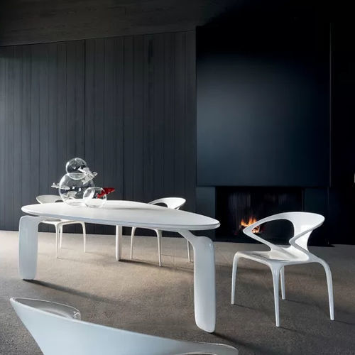 Scrivania da terra - PULP - ROCHE BOBOIS - contemporanea / in metallo / in MDF laccato