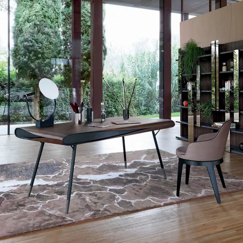 Scrivania da terra - CALLIGRAPHIE - ROCHE BOBOIS - contemporanea / in bronzo / in legno