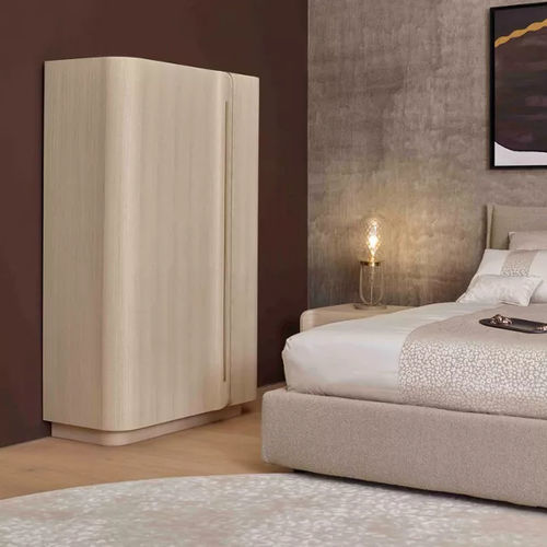 Armadio contemporaneo - PARIS PANAME - ROCHE BOBOIS - in acciaio inossidabile / in pelle / in legno