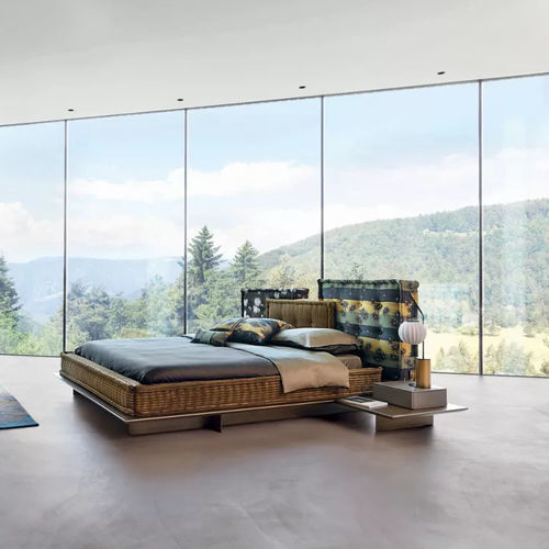 Letto flottante - MAH JONG - ROCHE BOBOIS - matrimoniale / contemporaneo / imbottito