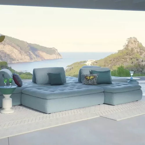 Divano modulare - CONVERSATION - ROCHE BOBOIS - contemporaneo / in tessuto / grigio
