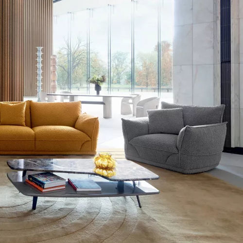 Poltrona contemporanea - PALATINE - ROCHE BOBOIS - in tessuto / in legno compensato / in abete