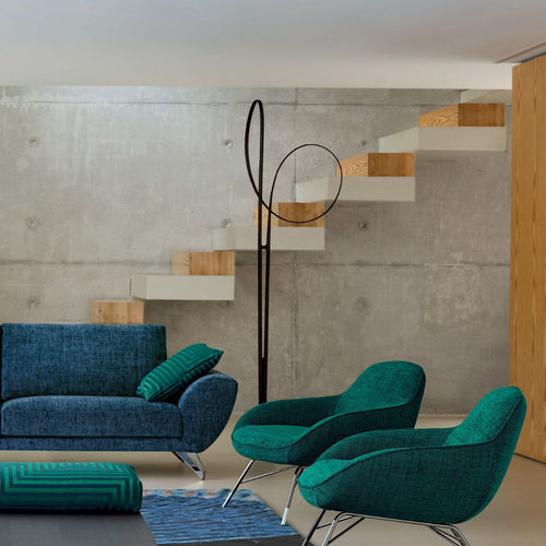 Poltrona contemporanea - SPOUTNIK - ROCHE BOBOIS - in tessuto / colore personalizzabile / con 4 gambe