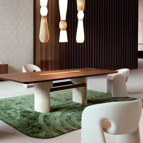 Tappeto contemporaneo - SATORI - ROCHE BOBOIS - a motivi / in lana della Nuova Zelanda / in Tencel®