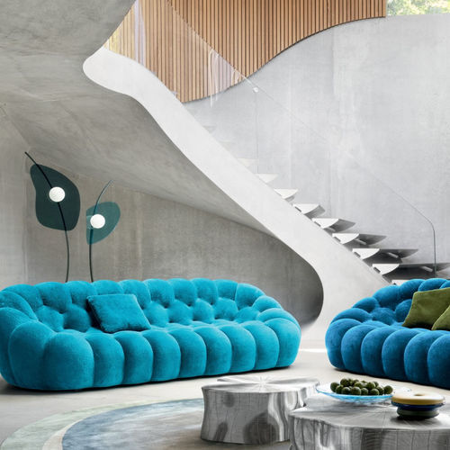 Tappeto contemporaneo - STONE - ROCHE BOBOIS - a motivi / in lana / in Tencel®