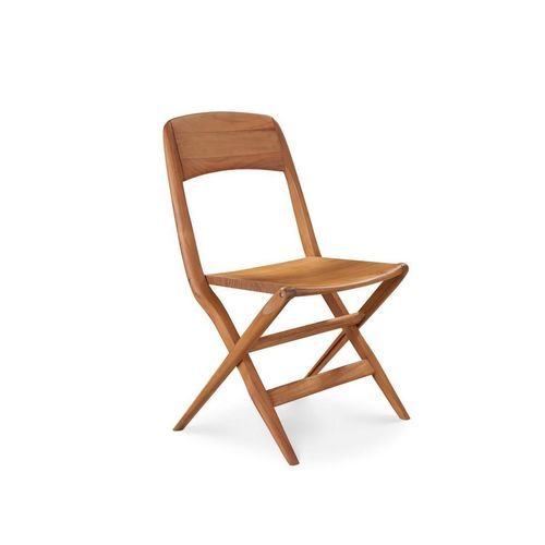 Sedia da giardino contemporanea - AURÉA - ROCHE BOBOIS - per esterni / in teak / con supporto in teak