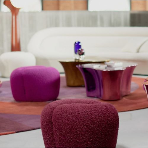 Pouf contemporaneo - YIN YANG - ROCHE BOBOIS - in tessuto / altre forme / imbottito
