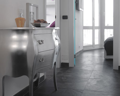 Piastrella in ardesia - OCEAN GREY - Ardesia Mangini A & D snc - opaca / da interno / da esterno