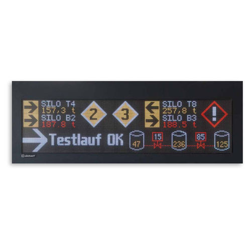 Cartello pubblicitario da parete - XC55 - Siebert Industrieelektronik GmbH - da esterno / LED / in acciaio inossidabile