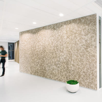 Pannello decorativo per interni - SKELETTBLATTLA - Organoid Technologies GmbH - in fibra naturale / in HPL / testurizzato