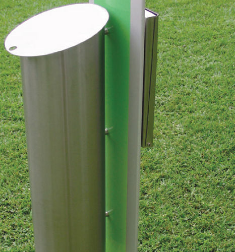 Portarifiuti canino - TOTEM - EUROBOLLARD - in metallo / con distributore di sacchetti / con coperchio
