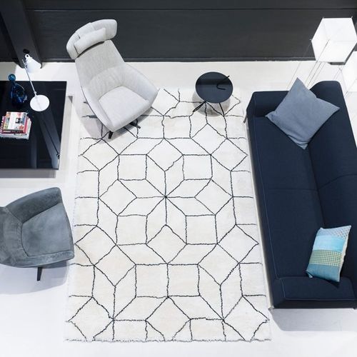 Tappeto contemporaneo - Byzance - Carpet Sign - con motivi geometrici / in lana della Nuova Zelanda / in lana merinos