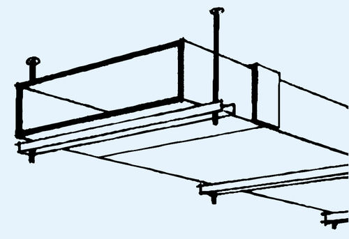 Canalina di cablaggio in gesso - R 1.7101 - Saint Gobain Rigips - da soffitto / professionale