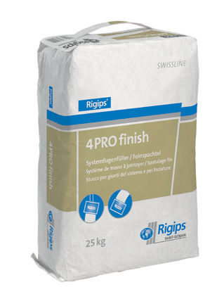 Intonaco di giunzione - SWISSLINE : 4PRO FINISH - Saint Gobain Rigips - per parete / in gesso