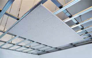 Controsoffitto in gesso - RIGITON®ELEGANCE - Saint Gobain Rigips - a quadrotte / acustico / perforato