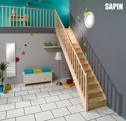 Scala dritta - SAPIN - Saint Gobain GIMM menuiseries - con gradini in legno / con struttura in legno / contemporanea