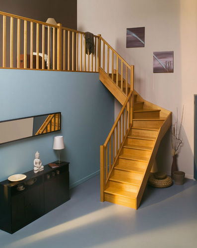 Scala a L - TAUARI - Saint Gobain GIMM menuiseries - con gradini in legno / con struttura in legno / contemporanea