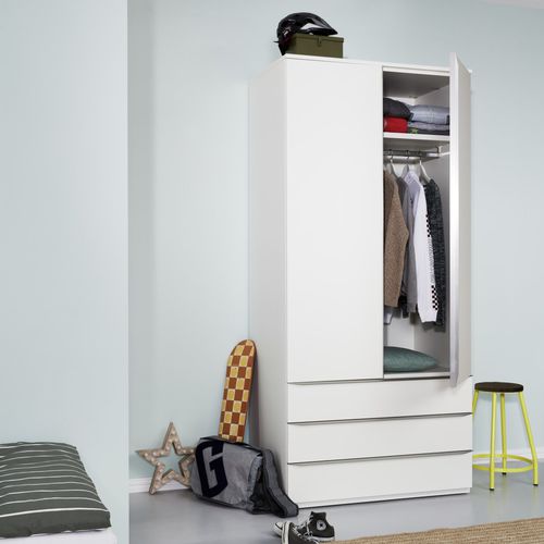 Armadio contemporaneo - MODULAR16 - Mueller Moebelwerkstätten - in legno compensato / in melaminico / con ante battenti