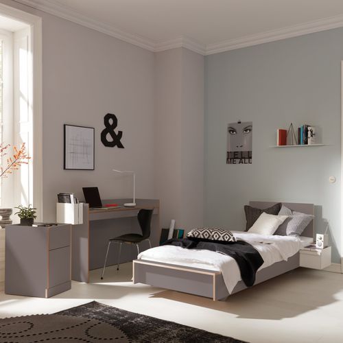 Letto flottante - FLAI  - Mueller Moebelwerkstätten - singolo / contemporaneo / con testiera