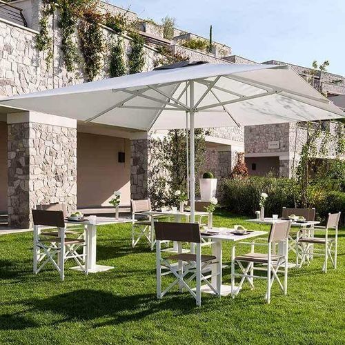 Ombrellone quadrato - MINOSSE - Crema Outdoor S.r.l. - rotondo / telescopico / in tessuto