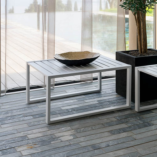 Tavolo contemporaneo - URANO COCKTAIL - Crema Outdoor S.r.l. - in alluminio / in acciaio inossidabile / con supporto in alluminio