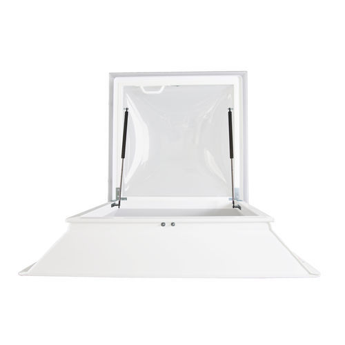 Lucernario per tetto piano - TELESCOPICAL - Plásticos y Claraboyas Matilla - per sistema di ventilazione / con cornice di supporto in lamiera / in alluminio