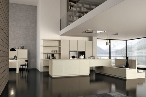 Cucina contemporanea - MOOD - F.LLI MIRANDOLA SAS - in legno massiccio / in legno / con isola